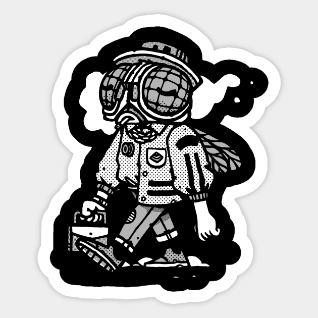 Dipteria Walker Sticker by rasefour